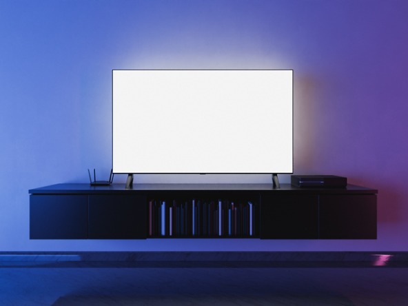 TV on wall